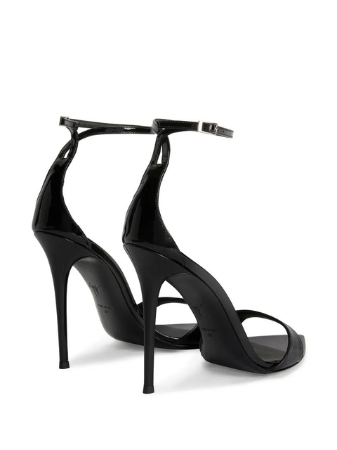 Giuseppe Zanotti Intriigo Strap 105mm sandals - Black - zdjęcie produktu nr 2