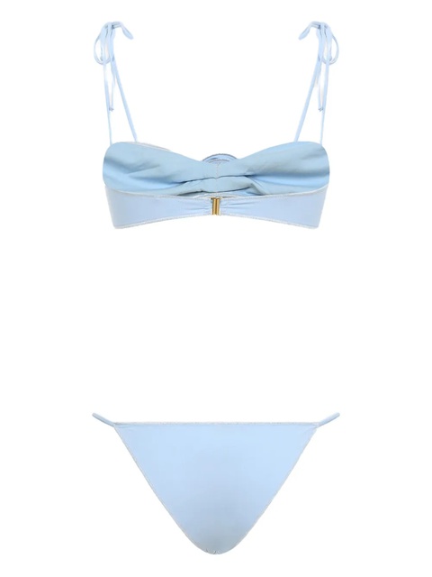 La Reveche floral-appliqué bikini - Blue - zdjęcie produktu nr 2