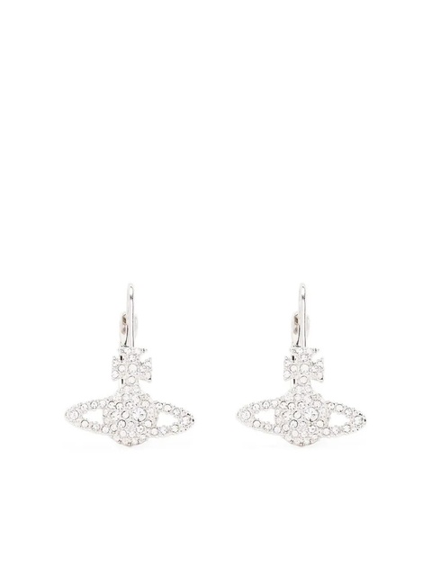Vivienne Westwood Grace Orb crystal drop earrings - Silver - zdjęcie produktu nr 2