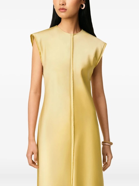 AMI Paris raw-edge sleeveless dress - Green - zdjęcie produktu nr 2