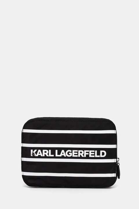 Karl Lagerfeld plecak damski kolor czarny mały wzorzysty A1W30137 - zdjęcie produktu nr 2