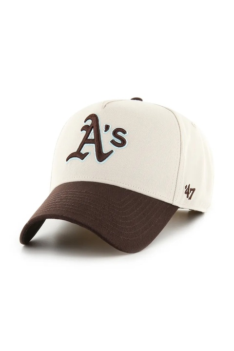 47 brand czapka z daszkiem bawełniana MLB Athletics Sure Shot kolor beżowy BCPTN-MDTTC18GWP-BN08 - zdjęcie produktu nr 1