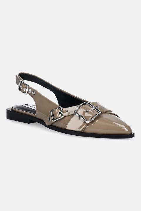Steve Madden baleriny Grezly kolor brązowy z odkrytą piętą 11003901 - zdjęcie produktu nr 2