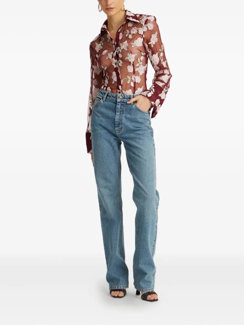 ROTATE BIRGER CHRISTENSEN straight-leg cotton jeans - Blue - zdjęcie produktu nr 2