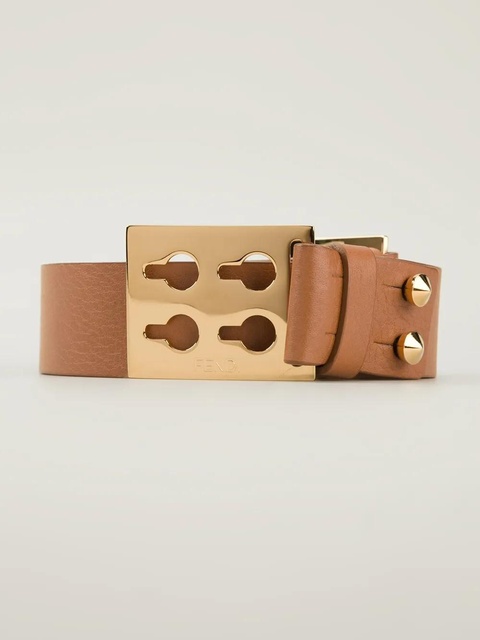 FENDI stud fastening belt - Neutrals - zdjęcie produktu nr 2