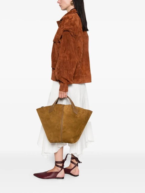 Proenza Schouler large Chelsea suede tote bag - Brown - zdjęcie produktu nr 2