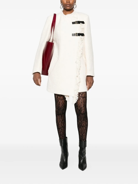 ISABEL MARANT Garmia fringed buckle-fastening coat - Neutrals - zdjęcie produktu nr 1