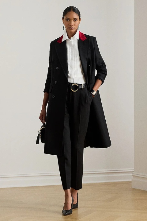 Lauren Ralph Lauren płaszcz wełniany kolor czarny 200979935 - zdjęcie produktu nr 1