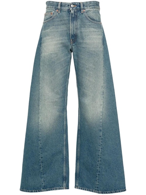 MM6 Maison Margiela low-rise wide-leg jeans - Blue - zdjęcie produktu nr 1