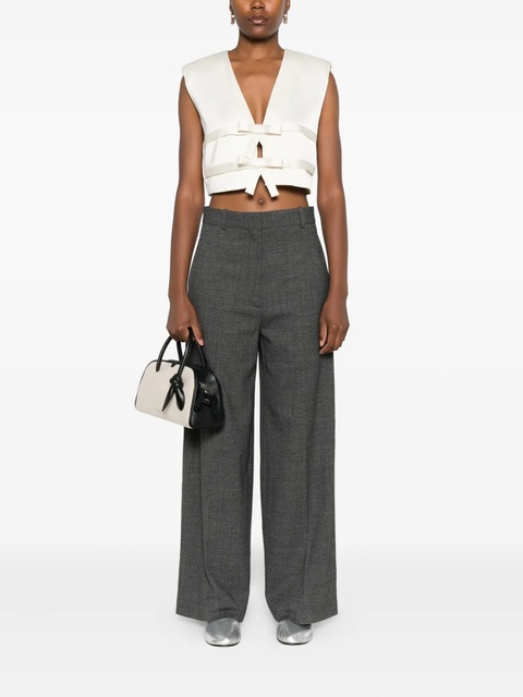 SANDRO flat-front tailored trousers - Grey - zdjęcie produktu nr 2