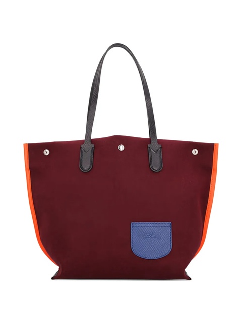 Longchamp large Essential Flanelle tote bag - Red - zdjęcie produktu nr 1