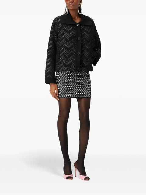 Missoni zigzag lamé mini skirt - Black - zdjęcie produktu nr 2