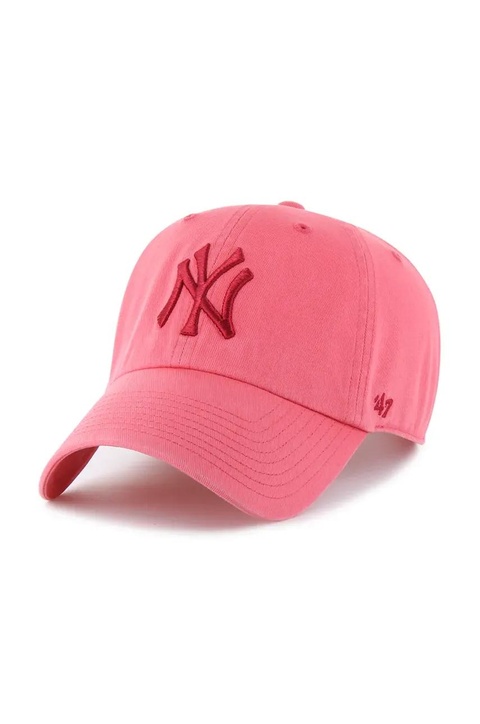 47 brand czapka z daszkiem bawełniana MLB New York Yankees kolor czerwony gładka B-RGW17GWS-Z0 - zdjęcie produktu nr 1