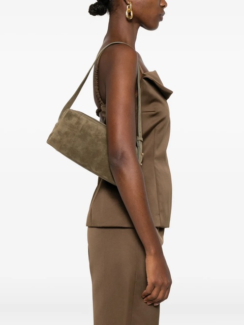 Elleme Trousse suede double-zip shoulder bag - Green - zdjęcie produktu nr 2