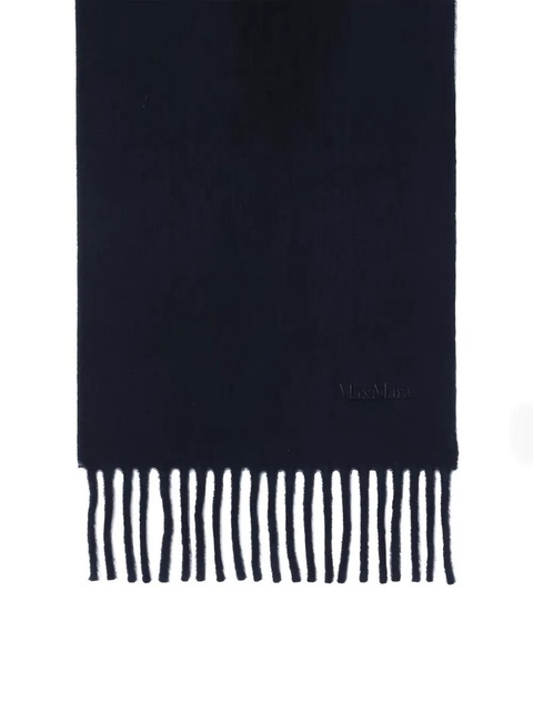 Max Mara fringed wool scarf - Blue - zdjęcie produktu nr 1