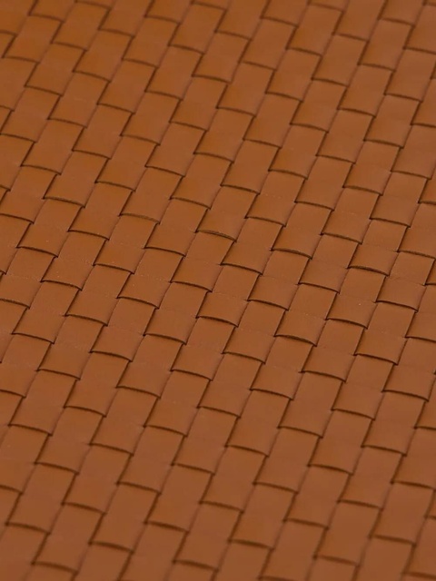 DRAGON DIFFUSION A4 Pochette woven-leather clutch - Brown - zdjęcie produktu nr 2