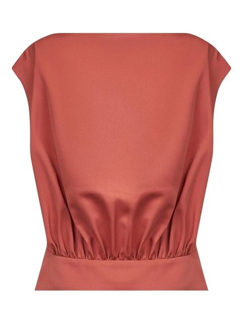 Marni boat-neck gathered top - Orange - zdjęcie produktu nr 2