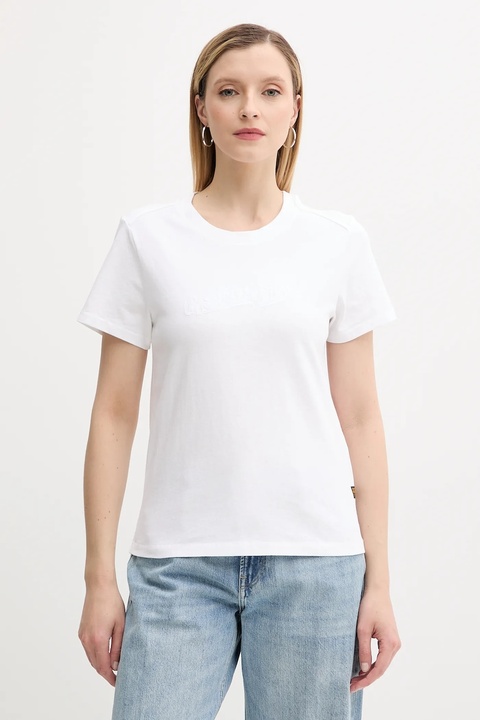 G-Star t-shirt bawełniany damski kolor biały D26248-D101 - zdjęcie produktu nr 1