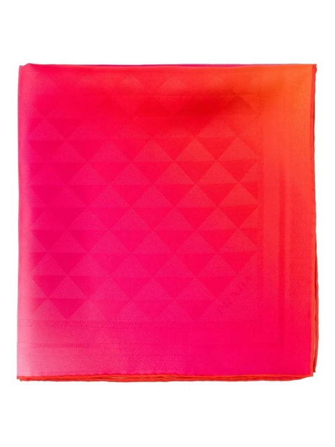 Prada printed silk scarf - Pink - zdjęcie produktu nr 1