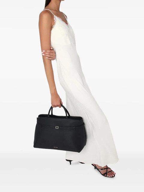 Manu Atelier buckle-fastening leather tote bag - Black - zdjęcie produktu nr 1