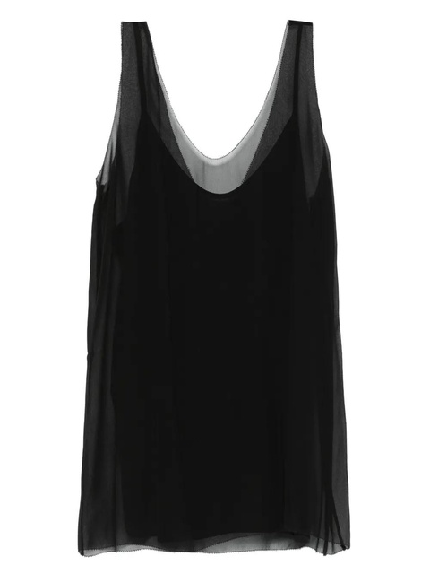 TOTEME V-neck slip top - Black - zdjęcie produktu nr 1