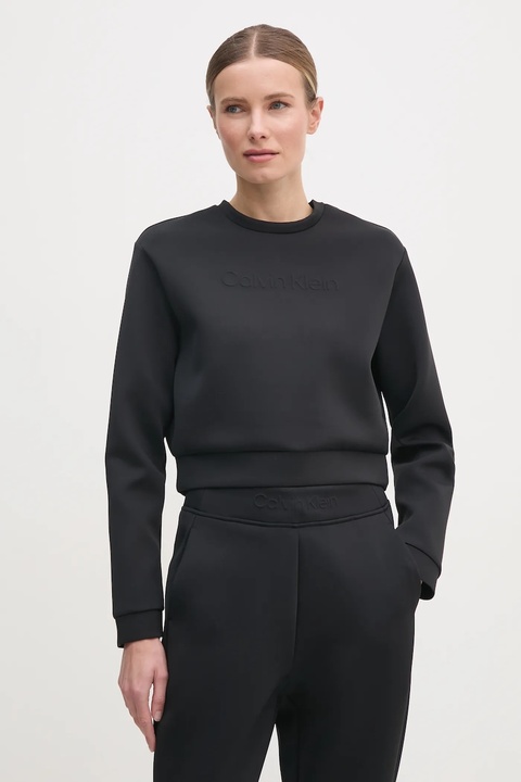 Calvin Klein Performance bluza treningowa kolor czarny gładka LVGWS5W305 - zdjęcie produktu nr 1