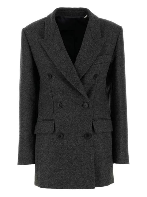ISABEL MARANT Isidora double-breasted wool coat - Grey - zdjęcie produktu nr 1