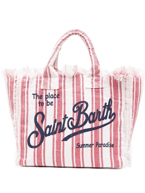 MC2 Saint Barth Vanity striped frayed tote bag - Neutrals - zdjęcie produktu nr 1