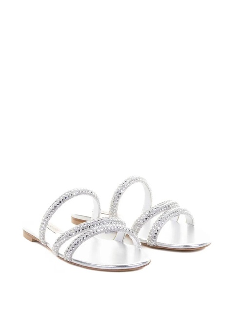 Casadei crystal-embellished sandals - Silver - zdjęcie produktu nr 2
