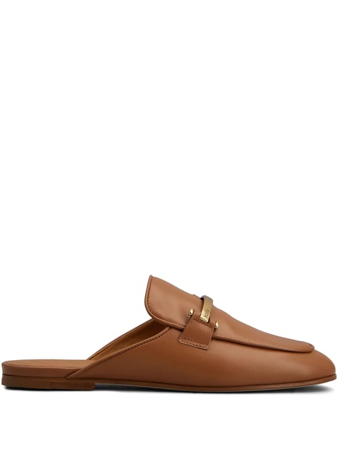 Tod's logo-plaque mules - Brown - zdjęcie produktu nr 1