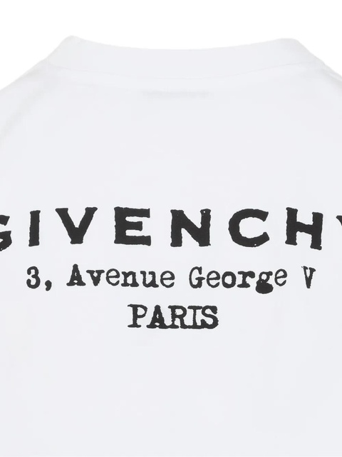 Givenchy logo-print cropped long-sleeve t-shirt - White - zdjęcie produktu nr 2