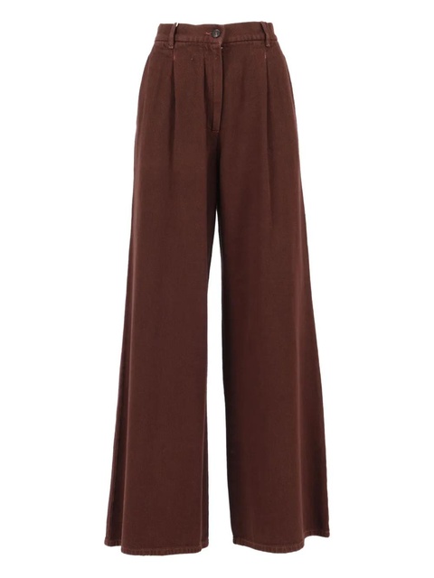 Weekend Max Mara nanda pleated trousers - Brown - zdjęcie produktu nr 1