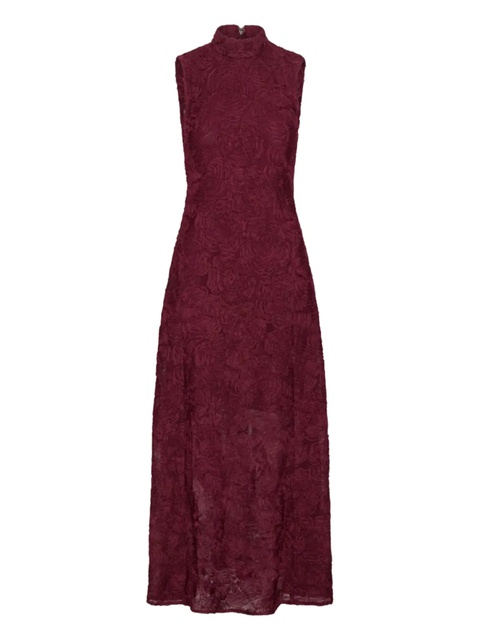 ROTATE BIRGER CHRISTENSEN lace-detailing midi dress - Red - zdjęcie produktu nr 1