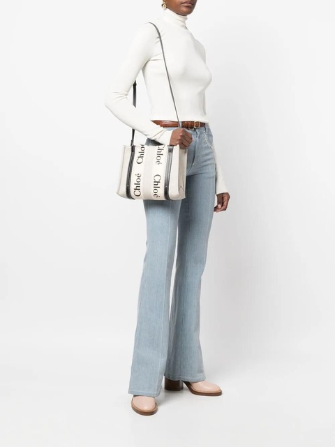 Chloé Woody logo-print tote bag - Neutrals - zdjęcie produktu nr 1