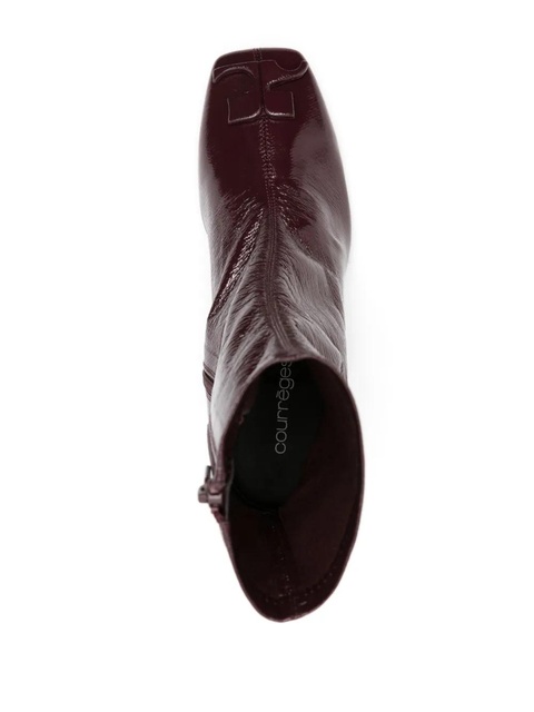 Courrèges 70mm leather boots - Red - zdjęcie produktu nr 2