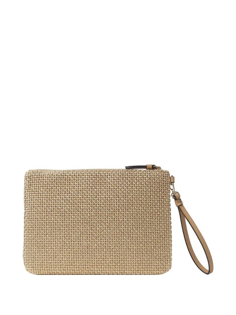 Jimmy Choo raffia clutch bag - Brown - zdjęcie produktu nr 1