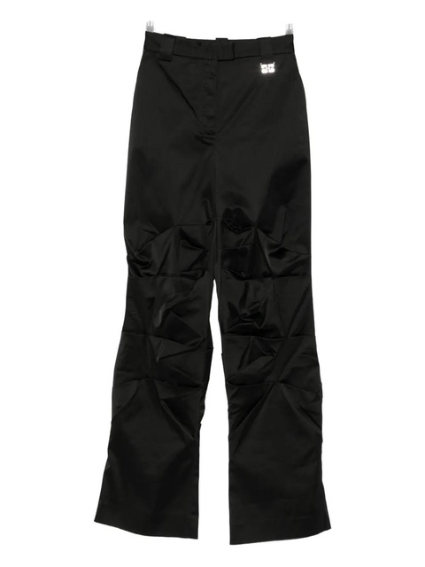 GANNI logo-plaque trousers - Black - zdjęcie produktu nr 2