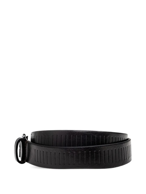 LEMAIRE leather-grooved belt - Black - zdjęcie produktu nr 1