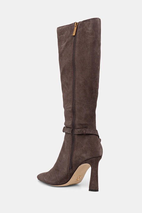 Steve Madden kozaki zamszowe Sirrens damskie kolor brązowy na szpilce 11004776 - zdjęcie produktu nr 2