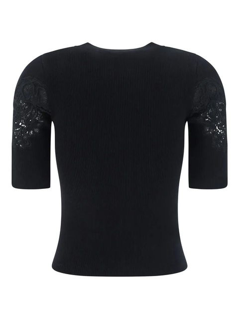 Chloé embroidered T-shirt - Black - zdjęcie produktu nr 2