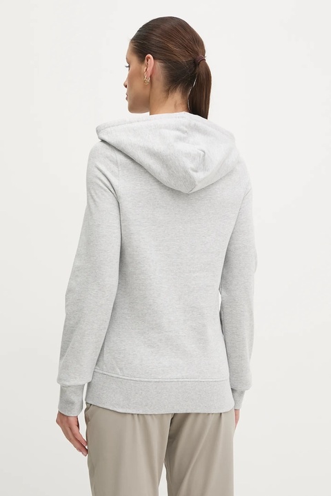 Helly Hansen bluza NORD GRAPHIC damska kolor szary z kapturem z nadrukiem 62981 - zdjęcie produktu nr 1