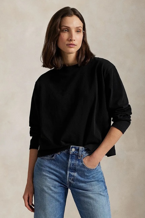 Polo Ralph Lauren longsleeve bawełniany kolor czarny 211967107 - zdjęcie produktu nr 1