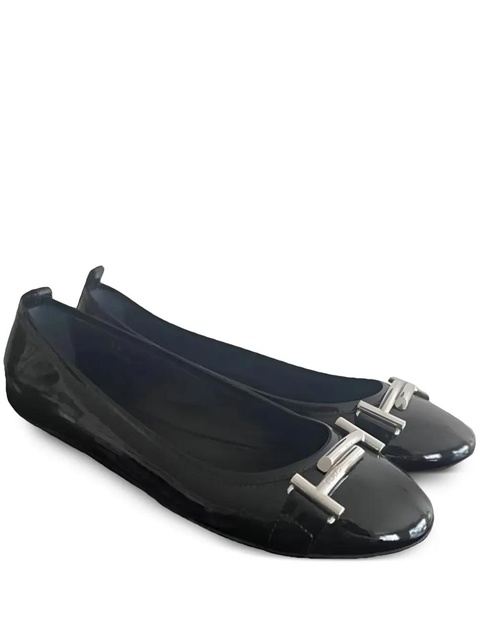 Tod's patent-leather ballerina flats - Black - zdjęcie produktu nr 1
