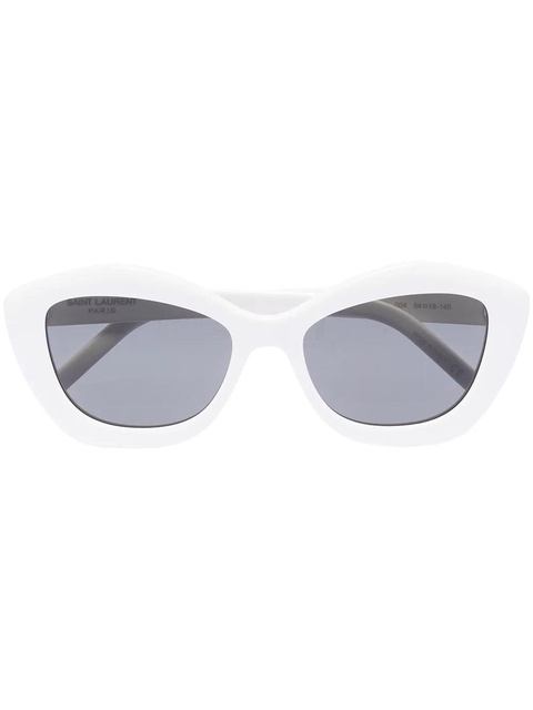 Saint Laurent Eyewear cat-eye tinted sunglasses - White - zdjęcie produktu nr 1