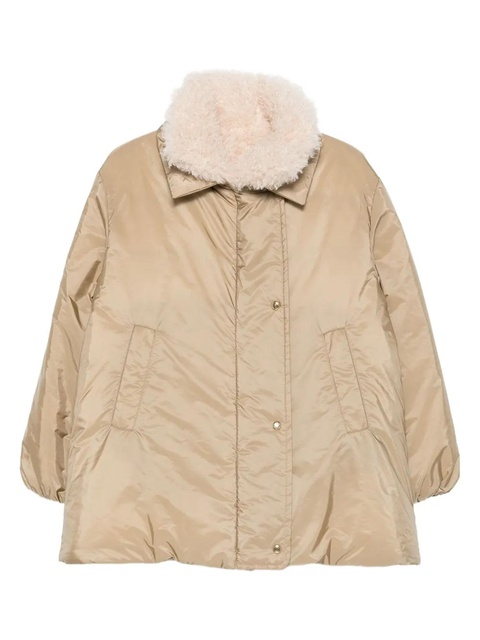 Moncler Voue sherpa-collar quilted jacket - Neutrals - zdjęcie produktu nr 1