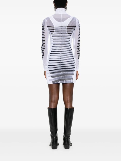 Jean Paul Gaultier Marinère mesh minidress - White - zdjęcie produktu nr 2