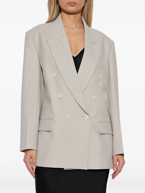 Victoria Beckham double-breasted blazer - Grey - zdjęcie produktu nr 2