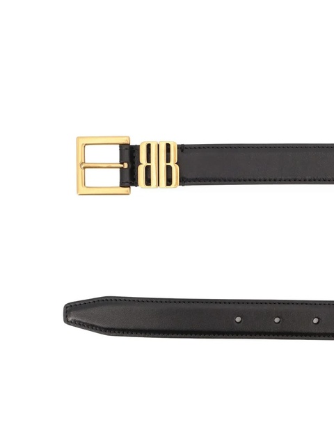 Balenciaga BB editor buckle belt - Black - zdjęcie produktu nr 2