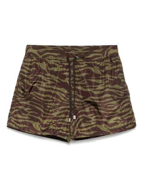 The Attico zebra-print swim shorts - Green - zdjęcie produktu nr 1
