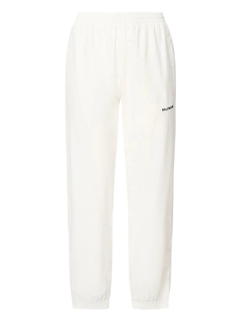 Balenciaga embroiderd-logo track trousers - White - zdjęcie produktu nr 1
